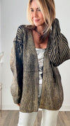 Nightingale Chunky Knit Cardigan - Champagne-150 Cardigans/Layers-BIBI-Coastal Bloom Boutique, find the trendiest versions of the popular styles and looks Located in Indialantic, FL