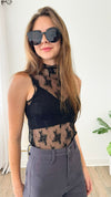 Free & Floral Lace Sheer Top-100 Sleeveless Tops-Zenana-Coastal Bloom Boutique, find the trendiest versions of the popular styles and looks Located in Indialantic, FL