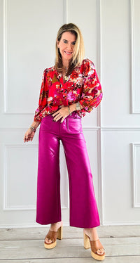 Boujie High-Rise Vegan Leather Pant-100 Pants-SO ME-Coastal Bloom Boutique, find the trendiest versions of the popular styles and looks Located in Indialantic, FL