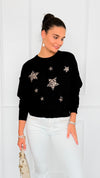 Star Wild Long Sleeve Top- Black-110 Long Sleeve Tops-V SKY-Coastal Bloom Boutique, find the trendiest versions of the popular styles and looks Located in Indialantic, FL