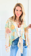 Midsummer Night Kimono-110 Long Sleeve Tops-mystree-Coastal Bloom Boutique, find the trendiest versions of the popular styles and looks Located in Indialantic, FL