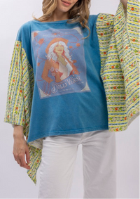 Dollyverse Kantha Poncho Top-150 Cardigan Layers-Blue Velvet-Coastal Bloom Boutique, find the trendiest versions of the popular styles and looks Located in Indialantic, FL