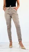 Italian Wish List Jogger -Ash Mocha-180 Joggers-Italianissimo-Coastal Bloom Boutique, find the trendiest versions of the popular styles and looks Located in Indialantic, FL