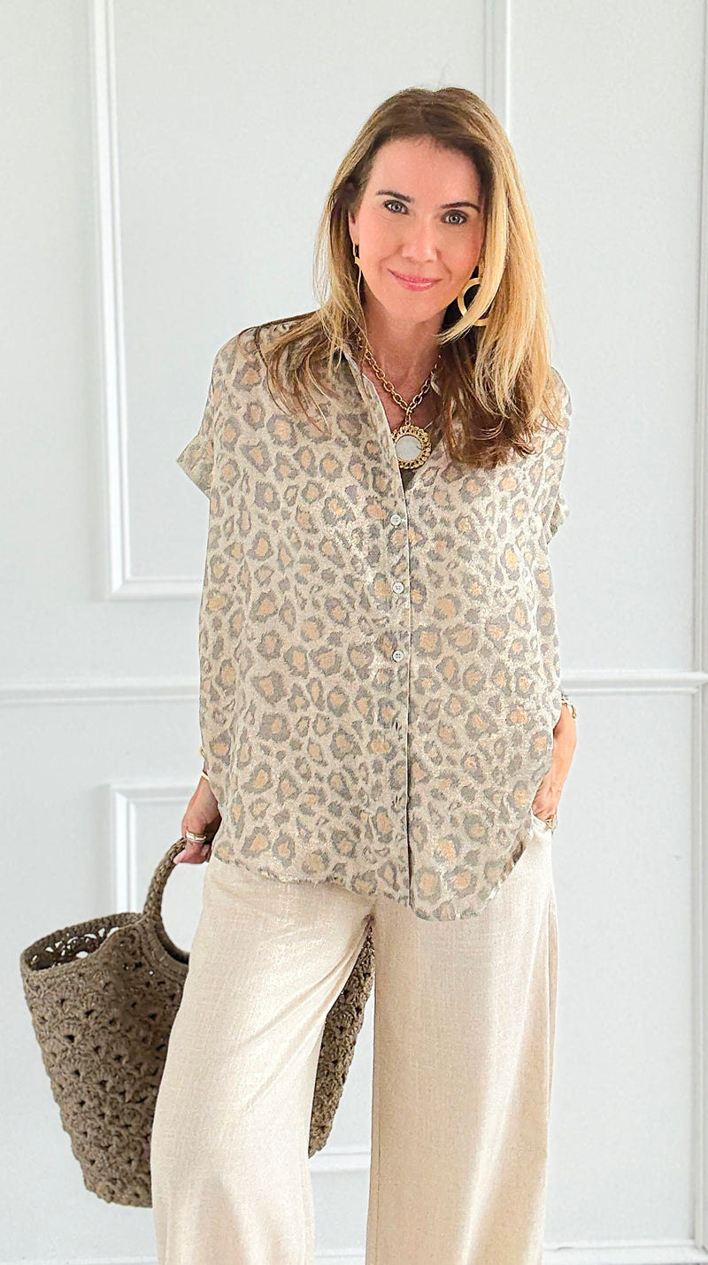 Velvet Whispers Button Down Top-110 Short Sleeve Tops-JODIFL-Coastal Bloom Boutique, find the trendiest versions of the popular styles and looks Located in Indialantic, FL