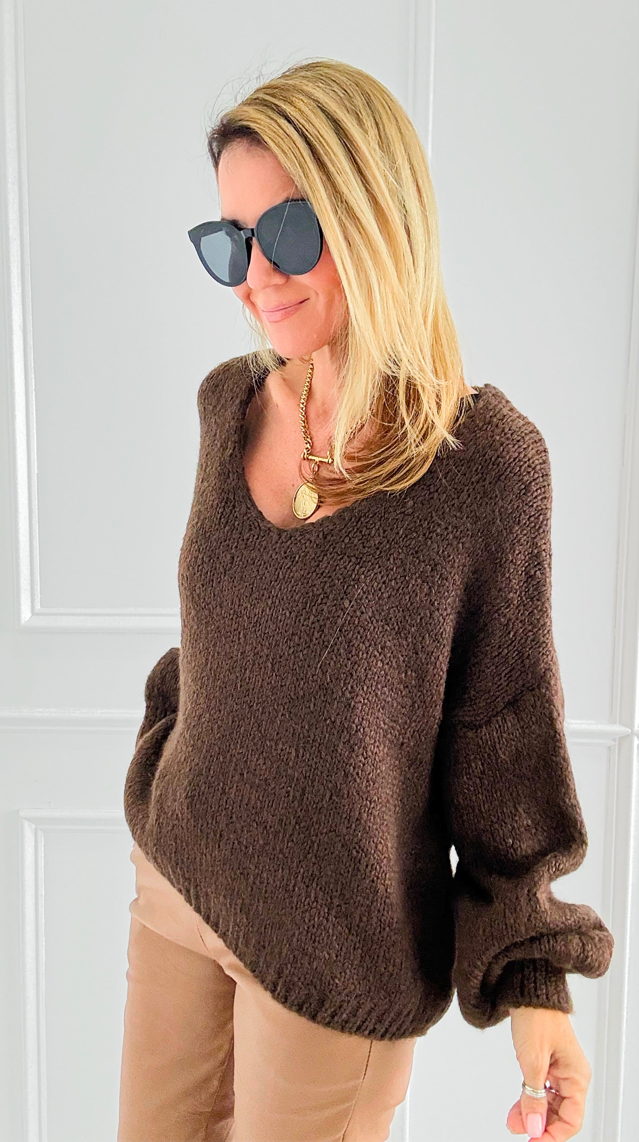 Love Is In The Air Italian Crochet Sweater-140 Sweaters-Italianissimo-Coastal Bloom Boutique, find the trendiest versions of the popular styles and looks Located in Indialantic, FL