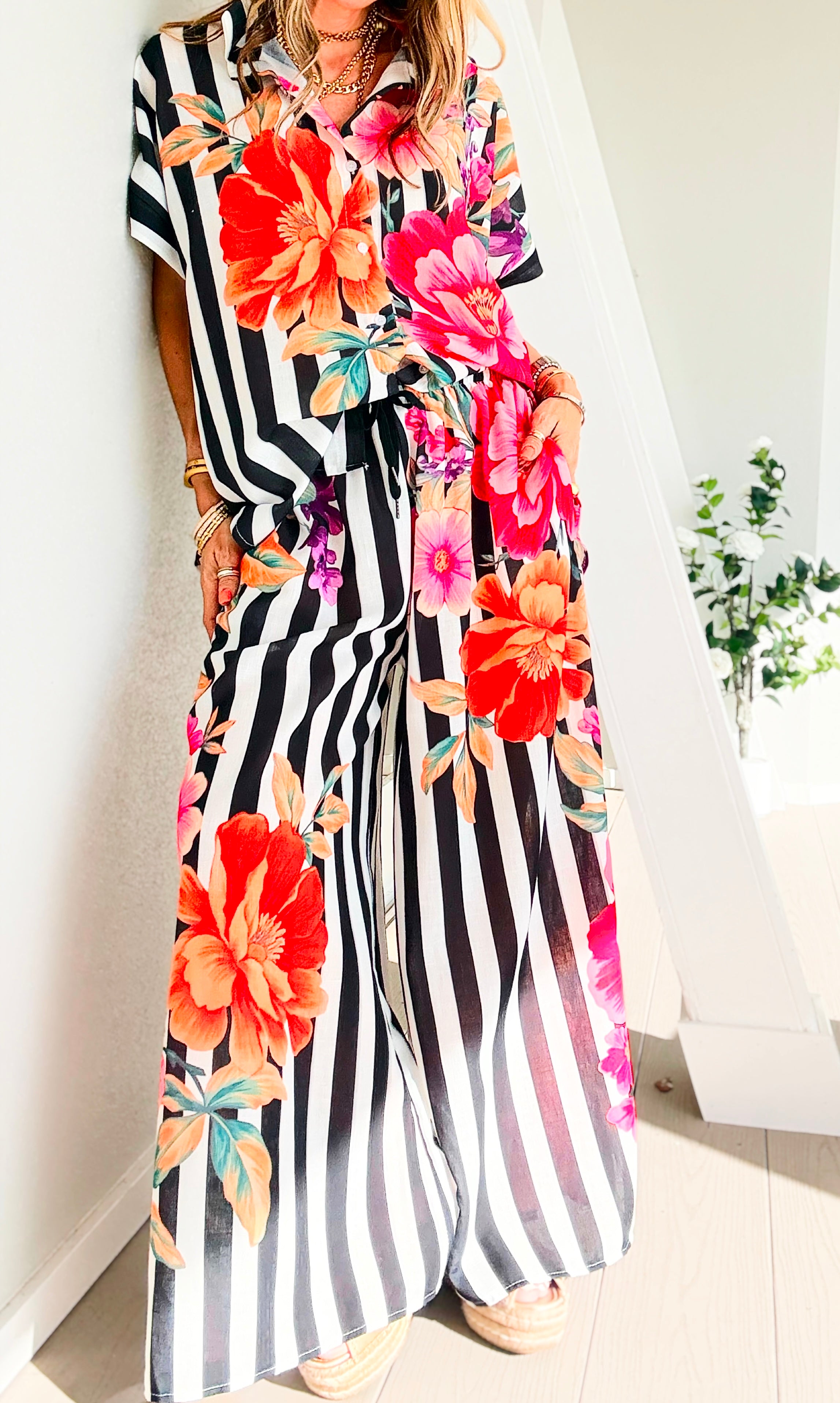 Midnight Bouquet Italian Pant