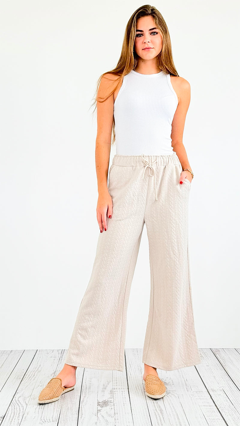 Weekend Relax Knit Pants-170 Bottoms-Jodifl-Coastal Bloom Boutique, find the trendiest versions of the popular styles and looks Located in Indialantic, FL