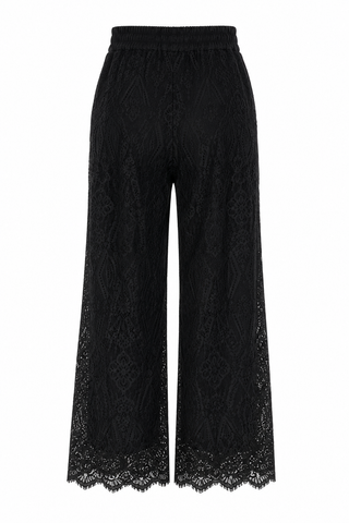 Lace Of Luxury Italian Pant- Black