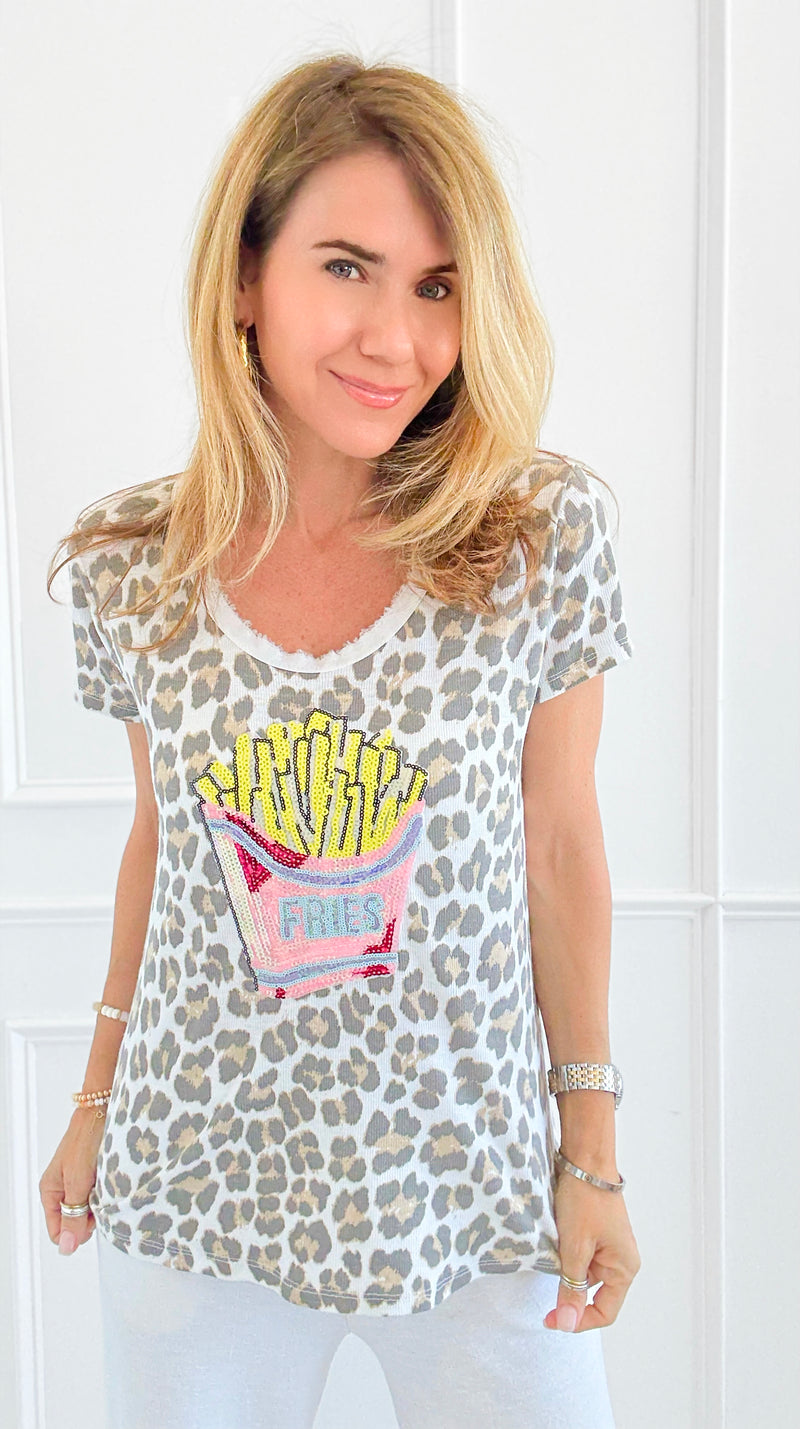 CB Custom - Fry-Day Forever Italian Top-110 short Sleeve Top-Italianissimo / Holly-Coastal Bloom Boutique, find the trendiest versions of the popular styles and looks Located in Indialantic, FL