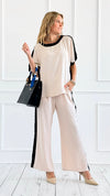 Effortless Chic Pant Set with Dolman Sleeve Top-170 Bottoms-Jodifl-Coastal Bloom Boutique, find the trendiest versions of the popular styles and looks Located in Indialantic, FL