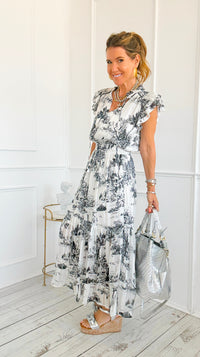Midnight Garden Flow Dress