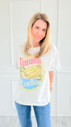 Banana Vibes Italian Graphic tee-110 Short Sleeve Tops-ZR ITALY-Coastal Bloom Boutique, find the trendiest versions of the popular styles and looks Located in Indialantic, FL
