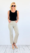 Mid Rise Straight Denim - Sand-190 Denim-Risen-Coastal Bloom Boutique, find the trendiest versions of the popular styles and looks Located in Indialantic, FL