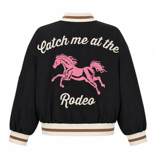 Catch Me at the Rodeo Embroidered Bomber Jacket
