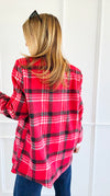 Glittering Plaid Italian Blazer-160 Jackets-TATTOO Z-Coastal Bloom Boutique, find the trendiest versions of the popular styles and looks Located in Indialantic, FL