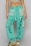 Jungle Crochet Jogger - Green-170 Bottoms-pol-Coastal Bloom Boutique, find the trendiest versions of the popular styles and looks Located in Indialantic, FL