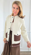 Aspen Chalet Knit Jacket-160 Jackets-Joh Apparel-Coastal Bloom Boutique, find the trendiest versions of the popular styles and looks Located in Indialantic, FL