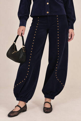 Golden Stud Corduroy Italian Pant
