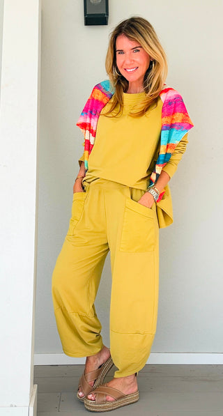 La Spezia Italian Barrel Cotton Set - Mustard
