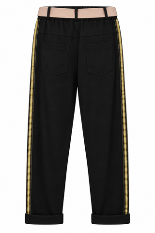 Golden Hour Side Stripe Italian Belt Pant