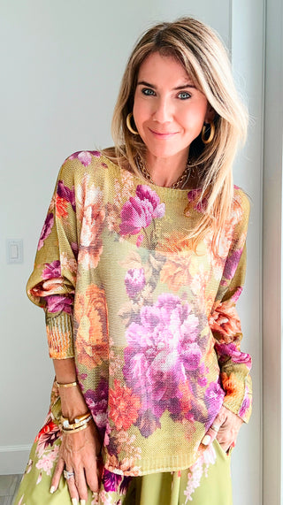 Harvest Blooms Italian St Tropez Knit