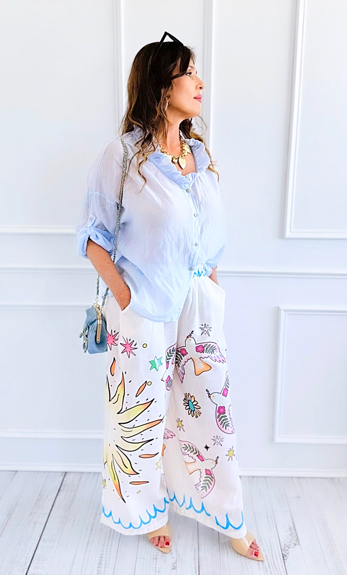 Harmony Bloom Italian Pant-100 Pants-Italianissimo-Coastal Bloom Boutique, find the trendiest versions of the popular styles and looks Located in Indialantic, FL