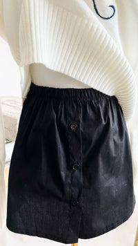 Skirt Shirt Italian - Black-100 Sleeveless Tops-Germany-Coastal Bloom Boutique, find the trendiest versions of the popular styles and looks Located in Indialantic, FL
