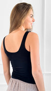 Essential Ribbed Tank Top - Black-100 Sleeveless Tops-Zenana-Coastal Bloom Boutique, find the trendiest versions of the popular styles and looks Located in Indialantic, FL