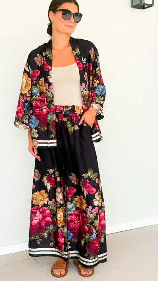 Peony Paradise Italian Set- Black