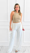 Contrast tank top- Taupe-100 Sleeveless Tops-Style Melody-Coastal Bloom Boutique, find the trendiest versions of the popular styles and looks Located in Indialantic, FL