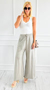 Relaxed Flare-Leg Italian Pant- Taupe-100 Pants-AZUL MONACO-Coastal Bloom Boutique, find the trendiest versions of the popular styles and looks Located in Indialantic, FL