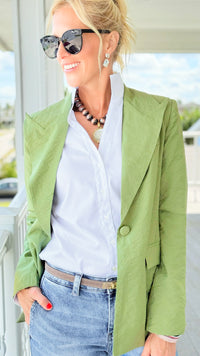 Tailored Ease Blazer - Green