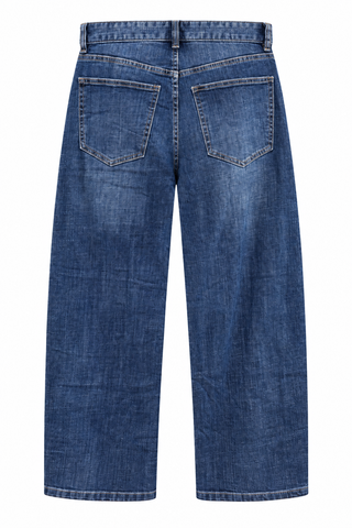 Buttoned Up Barrel Denim Pant