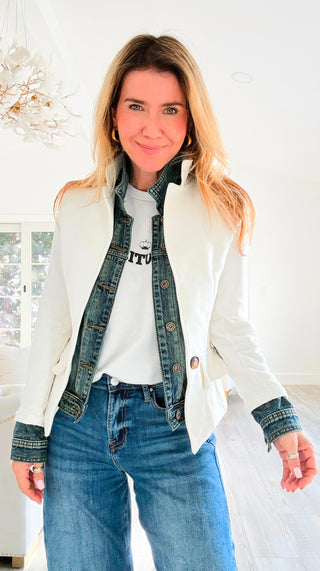 The Milan Edit Italian Jacket - Off White
