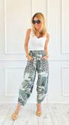 Camo & Wild Italian Barrel Pant-100 Pants-AZUL MONACO-Coastal Bloom Boutique, find the trendiest versions of the popular styles and looks Located in Indialantic, FL