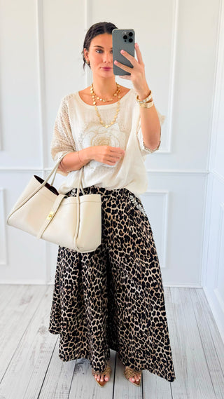 Roar & Shine Embellished Italian Pant