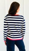 Side Line Spark Button Knit Top-130 Long Sleeve Tops-BIBI-Coastal Bloom Boutique, find the trendiest versions of the popular styles and looks Located in Indialantic, FL