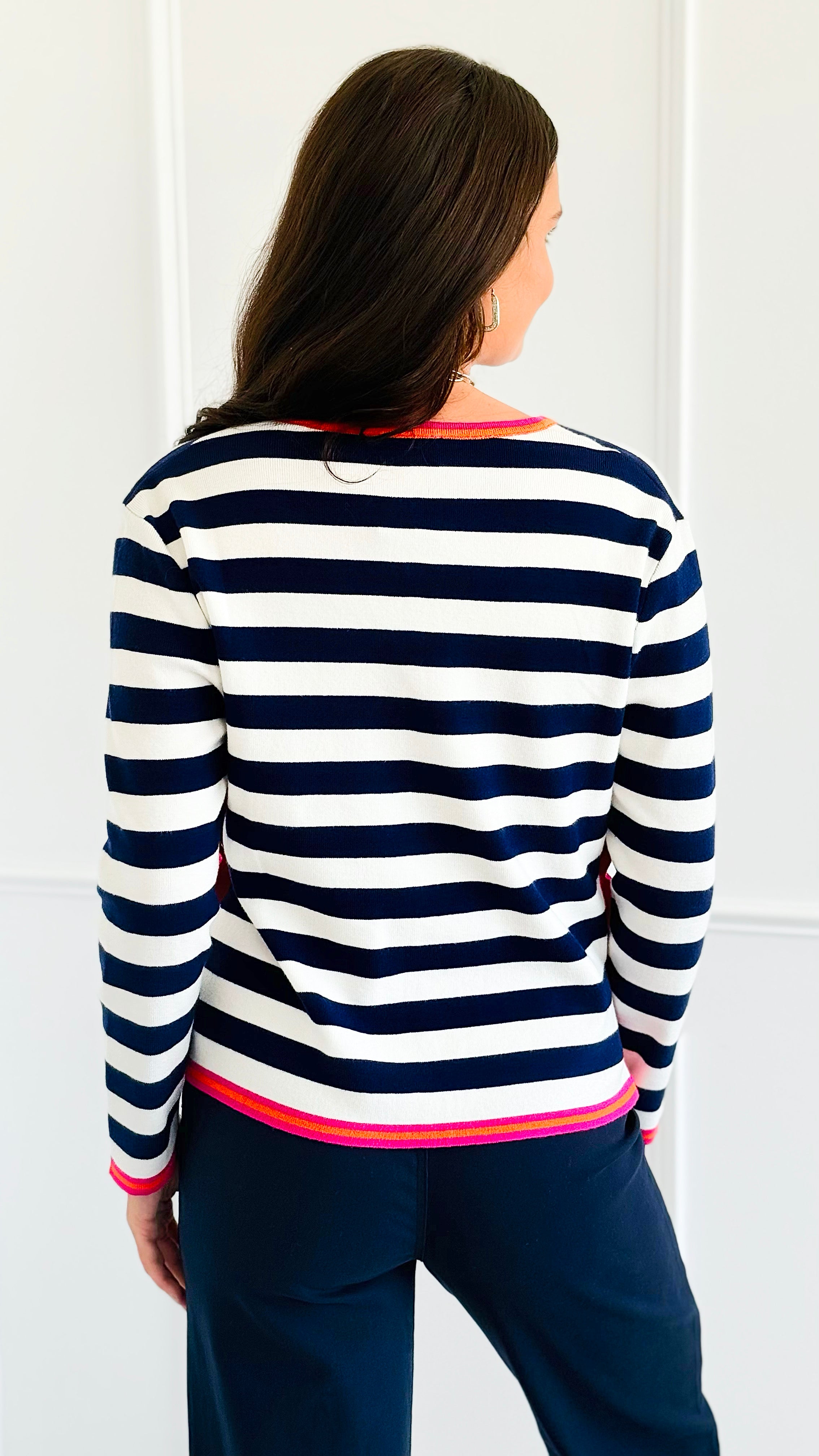 Side Line Spark Button Knit Top-130 Long Sleeve Tops-BIBI-Coastal Bloom Boutique, find the trendiest versions of the popular styles and looks Located in Indialantic, FL