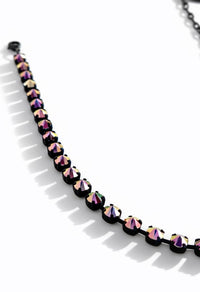 Sarina Necklace in Midnight Express - Smutt Sparkling Stud -  TOVA