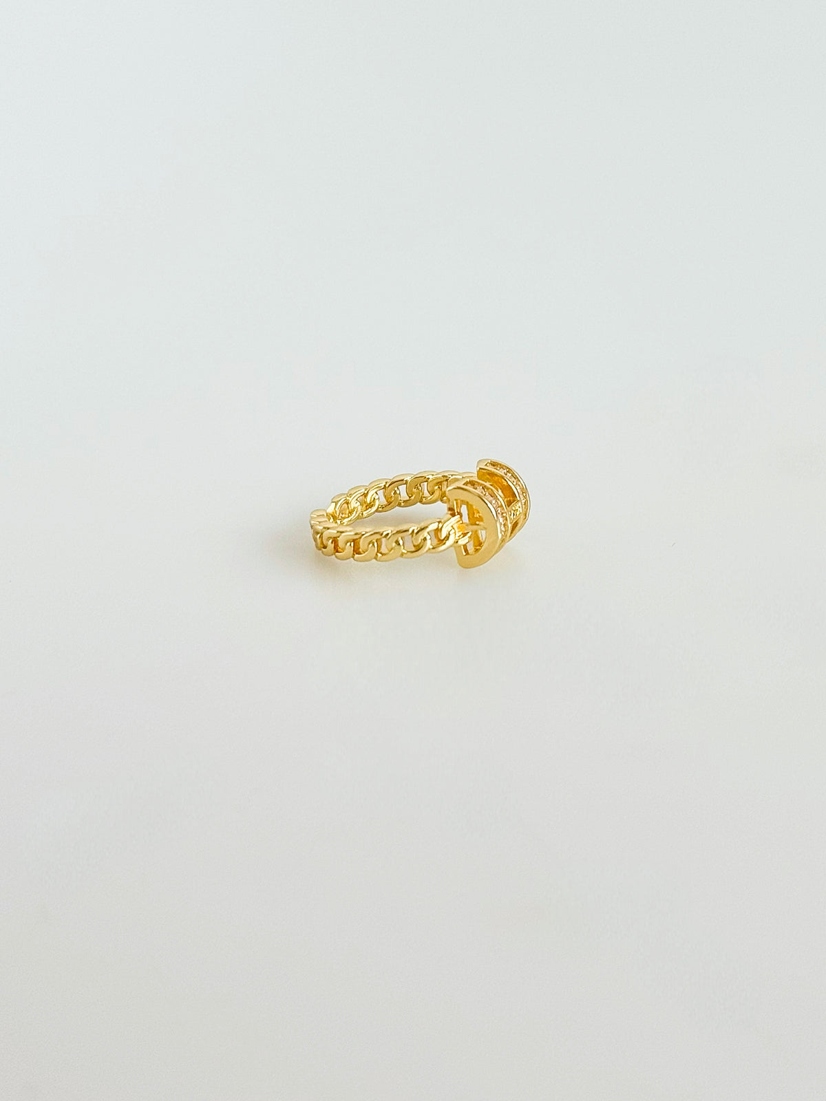 Cuban Link Baguette Ring-230 Jewelry-GS JEWELRY-Coastal Bloom Boutique, find the trendiest versions of the popular styles and looks Located in Indialantic, FL