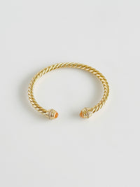 Gold Rope Pink CZ Bracelet-230 Jewelry-TREASURE JEWELS-Coastal Bloom Boutique, find the trendiest versions of the popular styles and looks Located in Indialantic, FL