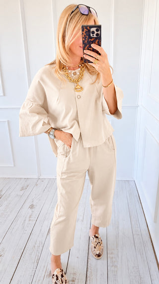 Soft Structure Italian Pant- Ivory