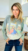 The Last Supper Italian Boatneck Sweater-140 Sweaters-SORPRESA-Coastal Bloom Boutique, find the trendiest versions of the popular styles and looks Located in Indialantic, FL