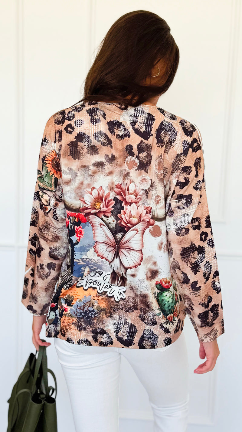 Prairie Crown Long Sleeve Italian Top-110 short Sleeve Top-Italianissimo-Coastal Bloom Boutique, find the trendiest versions of the popular styles and looks Located in Indialantic, FL