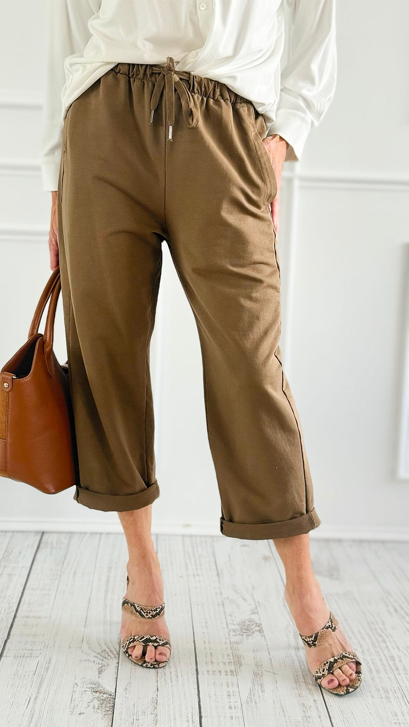 Italian Cropped French Terry Joggers-100 Pants-V SKY-Coastal Bloom Boutique, find the trendiest versions of the popular styles and looks Located in Indialantic, FL