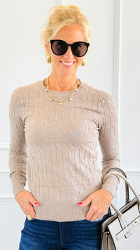 Hailey Knit Pullover Top - Camel-140 Sweaters-Cielo-Coastal Bloom Boutique, find the trendiest versions of the popular styles and looks Located in Indialantic, FL