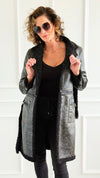Midnight Embrace Coat-160 Jackets-ROUSSEAU-Coastal Bloom Boutique, find the trendiest versions of the popular styles and looks Located in Indialantic, FL