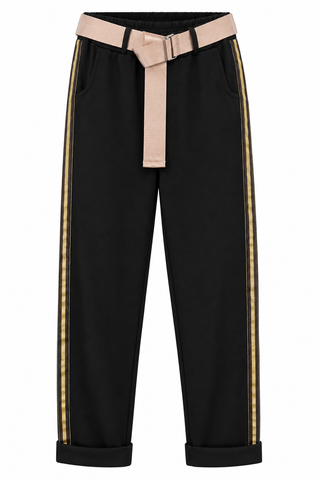 Golden Hour Side Stripe Italian Belt Pant