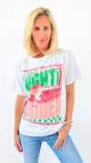 Midnight Racer Cotton Tee-110 short Sleeve Top-Sweet Claire-Coastal Bloom Boutique, find the trendiest versions of the popular styles and looks Located in Indialantic, FL