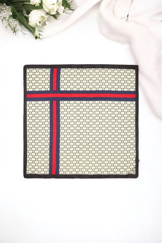 Blue and Red on Black Scarf-260 Other Accessories-icco-Coastal Bloom Boutique, find the trendiest versions of the popular styles and looks Located in Indialantic, FL